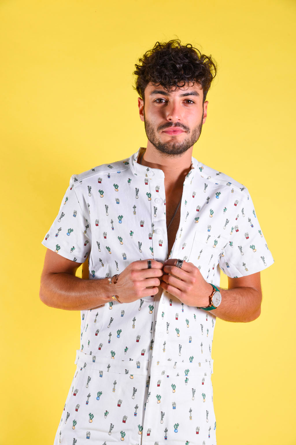 Cactus Print romper [Final Sale]