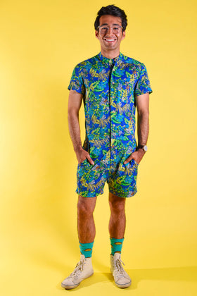 Tropical Print romper [Final Sale]