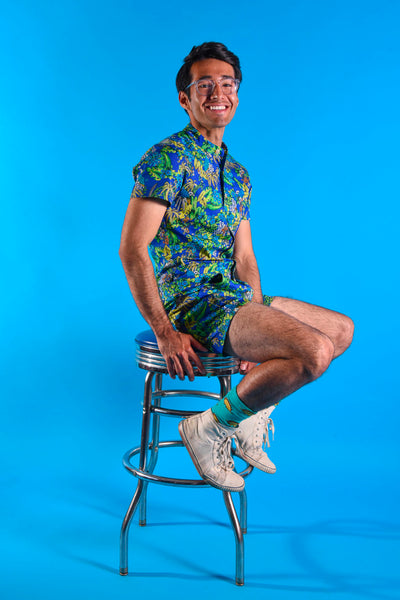 Tropical Print romper [Final Sale]