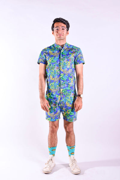 Tropical Print romper [Final Sale]