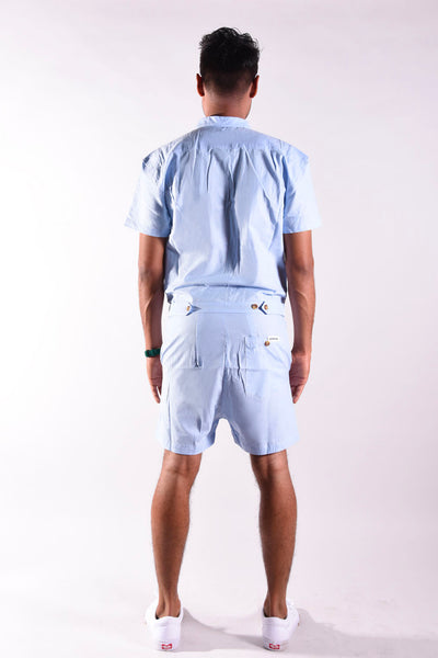 Light Blue Chambray romper [Final Sale]