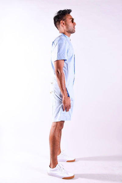 Light Blue Chambray romper [Final Sale]