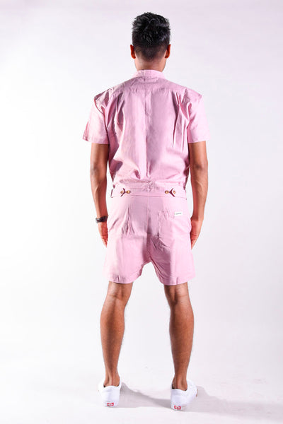 Light Pink Chambray romper [Final Sale]