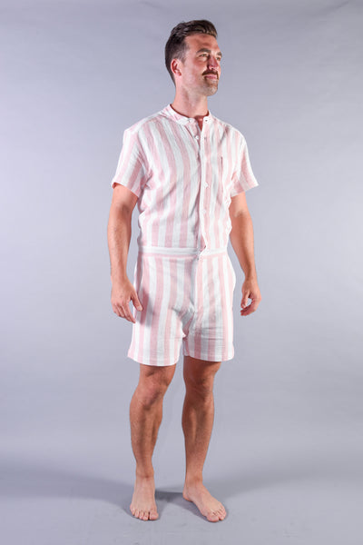 Pink Stripe romper [Final Sale]