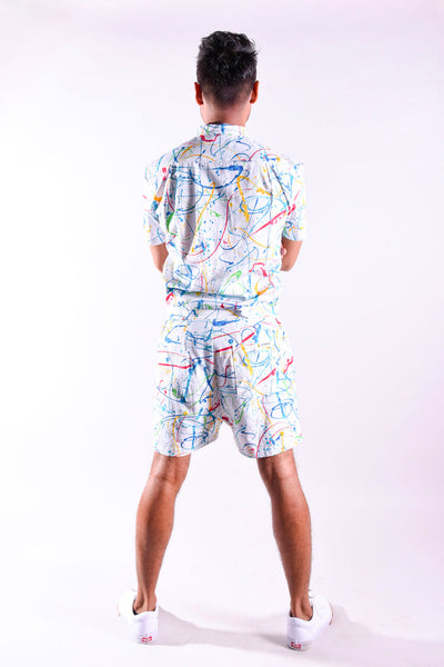 Splatter Print romper [Final Sale]