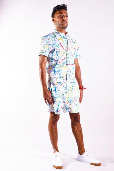 Splatter Print romper [Final Sale]