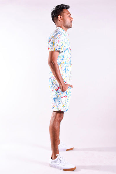 Splatter Print romper [Final Sale]